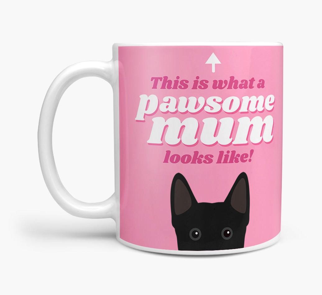 'Pawsome Dog Mum' - Personalised {breedFullName} Mug