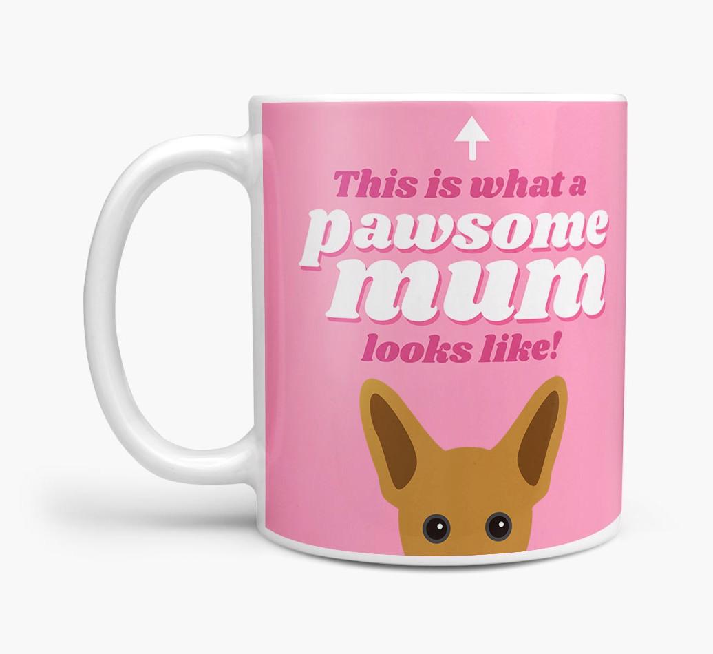 'Pawsome Dog Mum' - Personalised {breedFullName} Mug