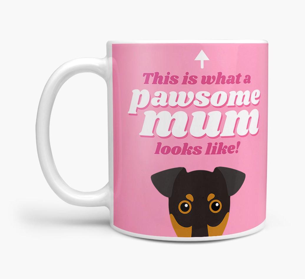 'Pawsome Dog Mum' - Personalised {breedFullName} Mug
