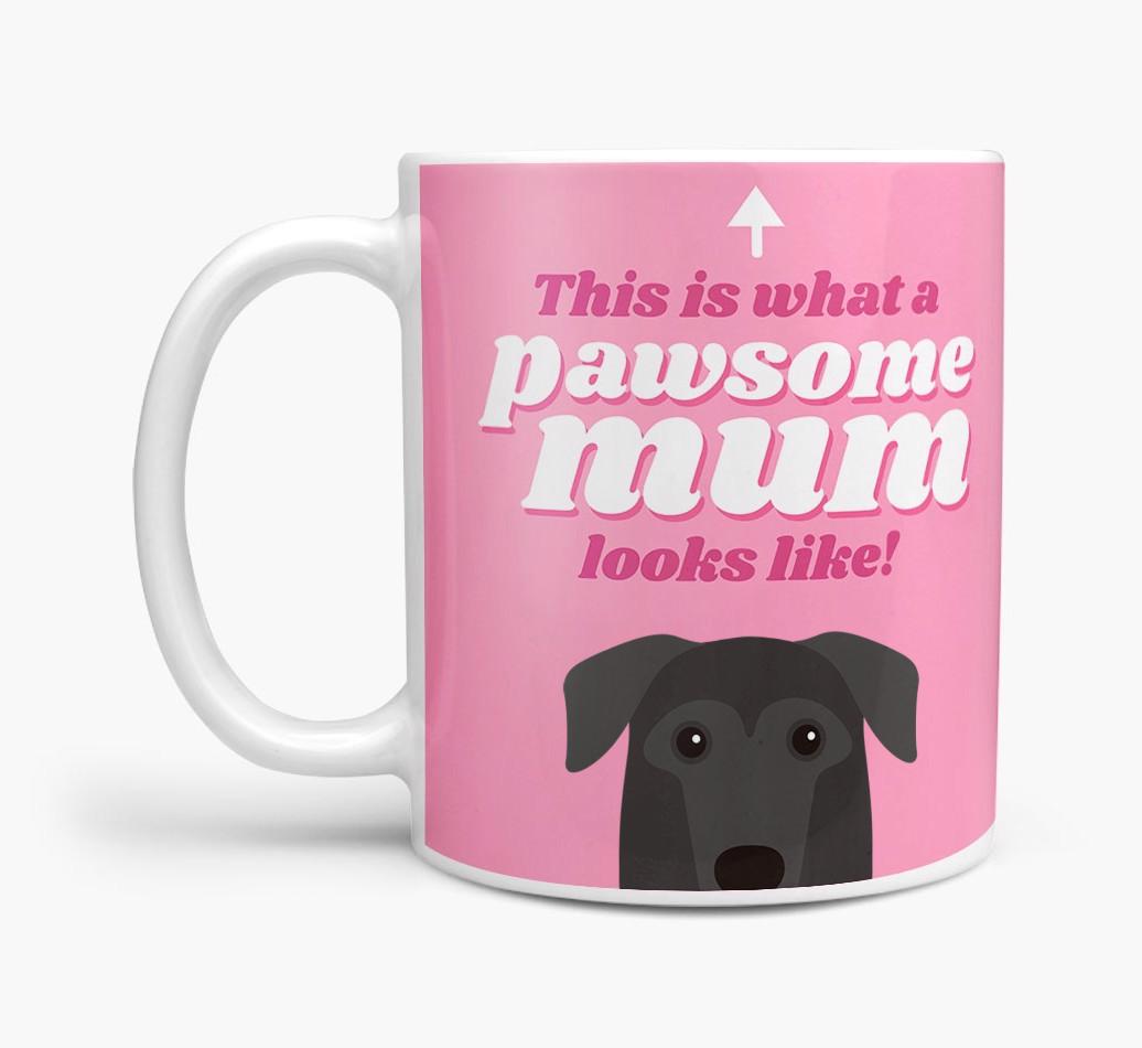 'Pawsome Dog Mum' - Personalised {breedFullName} Mug
