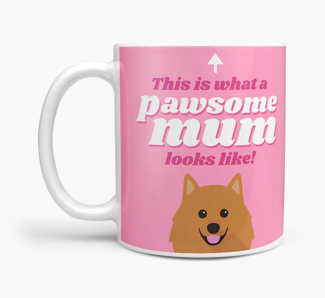 'Pawsome Dog Mum' - Personalised {breedFullName} Mug