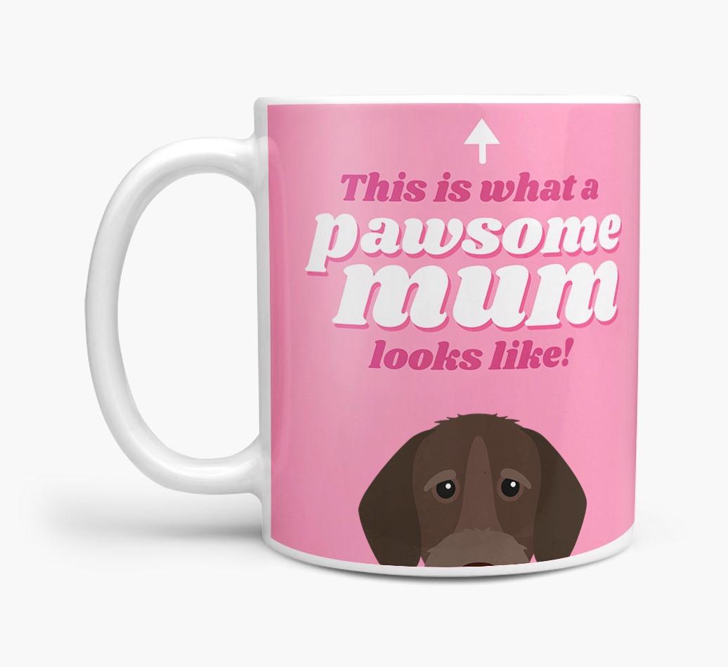 'Pawsome Dog Mum' - Personalised {breedFullName} Mug