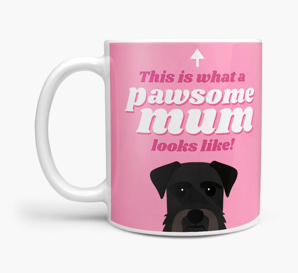 'Pawsome Dog Mum' - Personalised {breedFullName} Mug