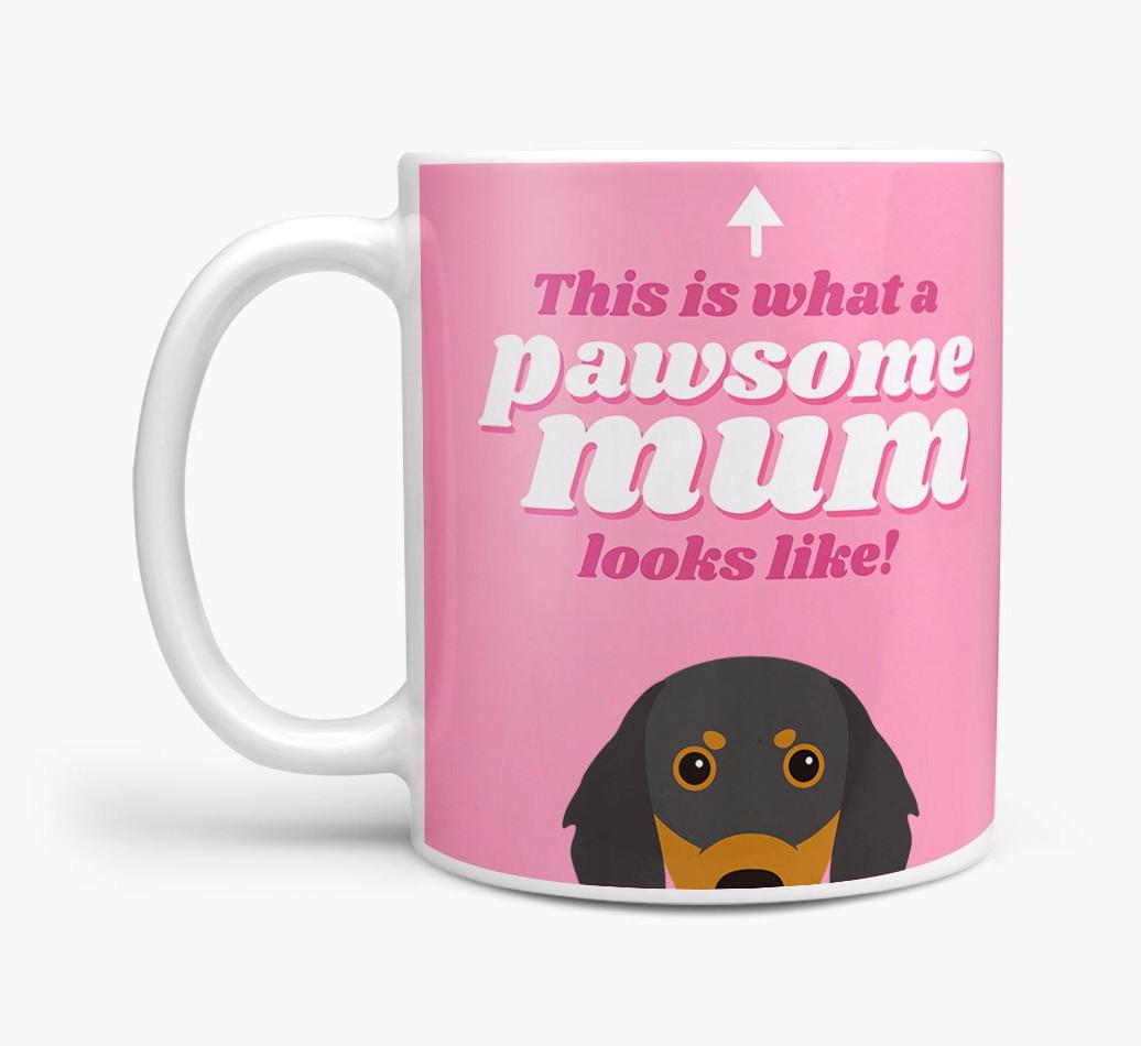 'Pawsome Dog Mum' - Personalised {breedFullName} Mug
