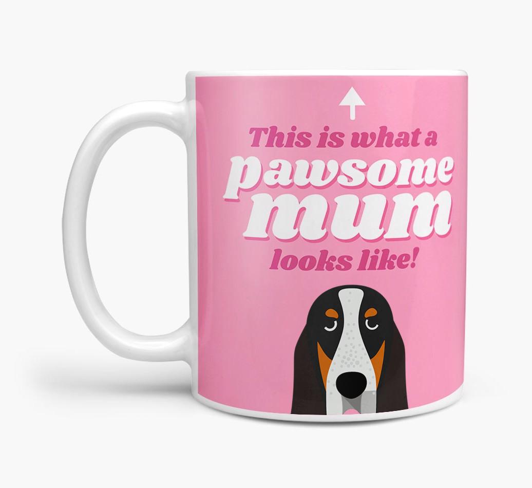 'Pawsome Dog Mum' - Personalised {breedFullName} Mug