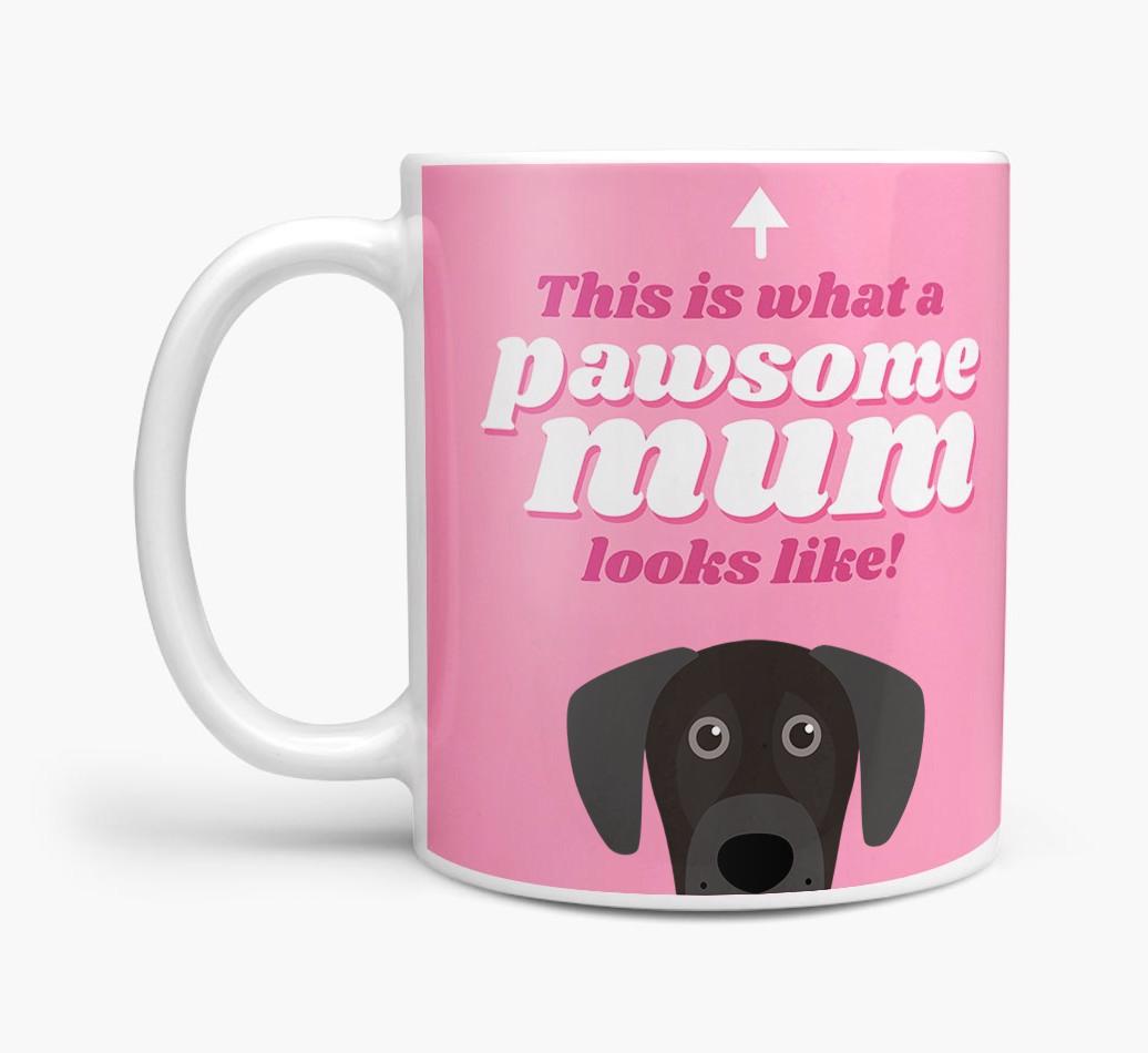 'Pawsome Dog Mum' - Personalised {breedFullName} Mug
