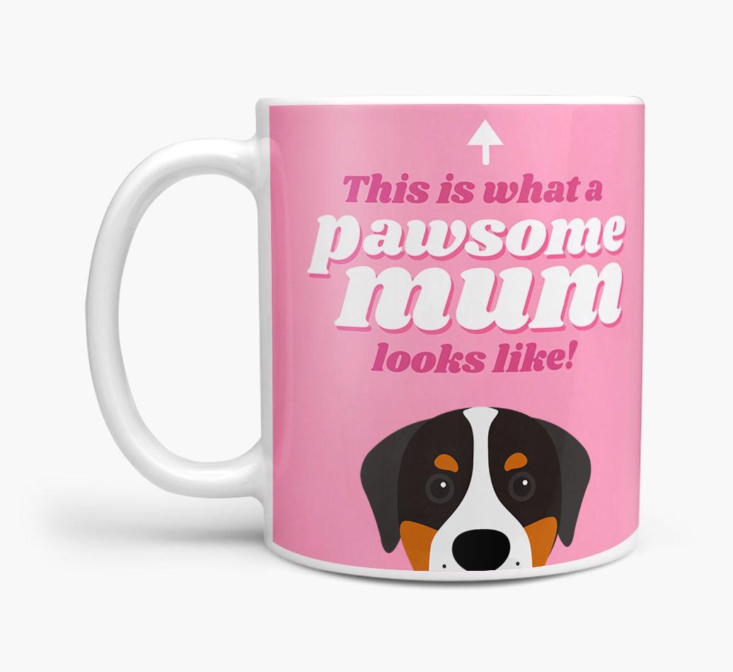 'Pawsome Dog Mum' - Personalised {breedFullName} Mug