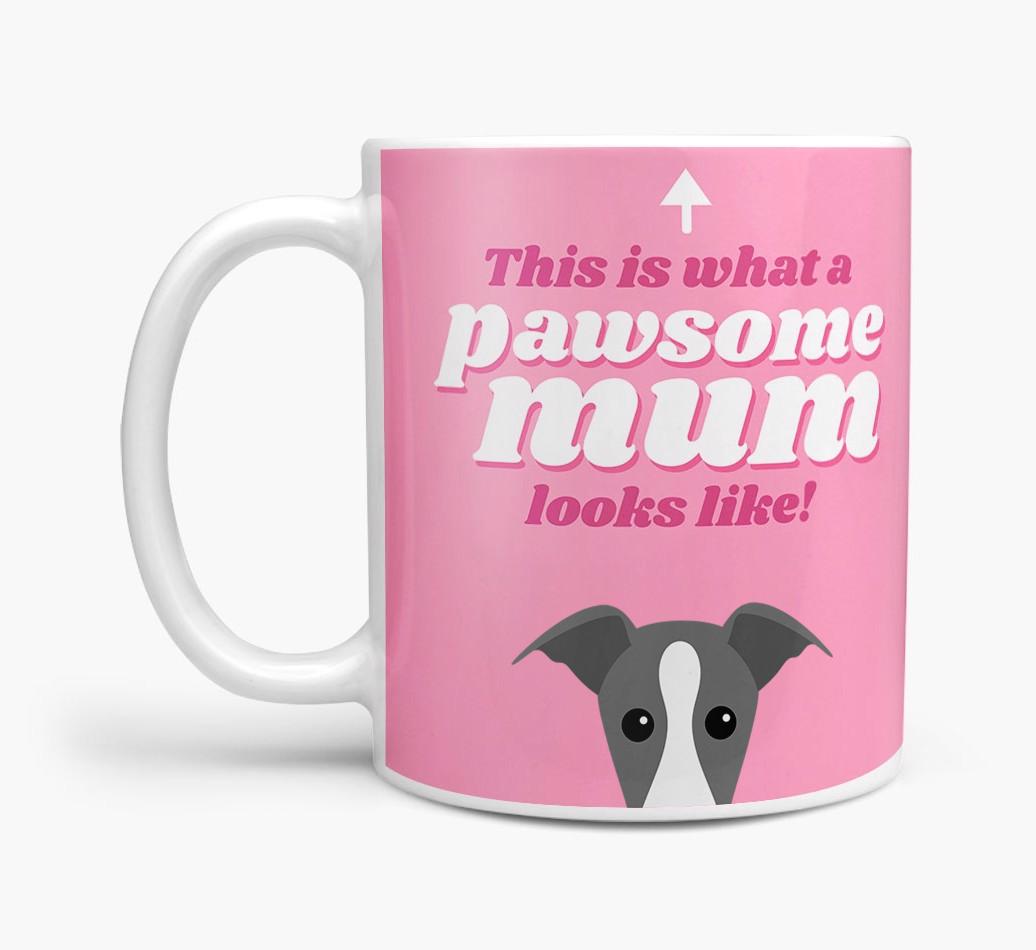 'Pawsome Dog Mum' - Personalised {breedFullName} Mug