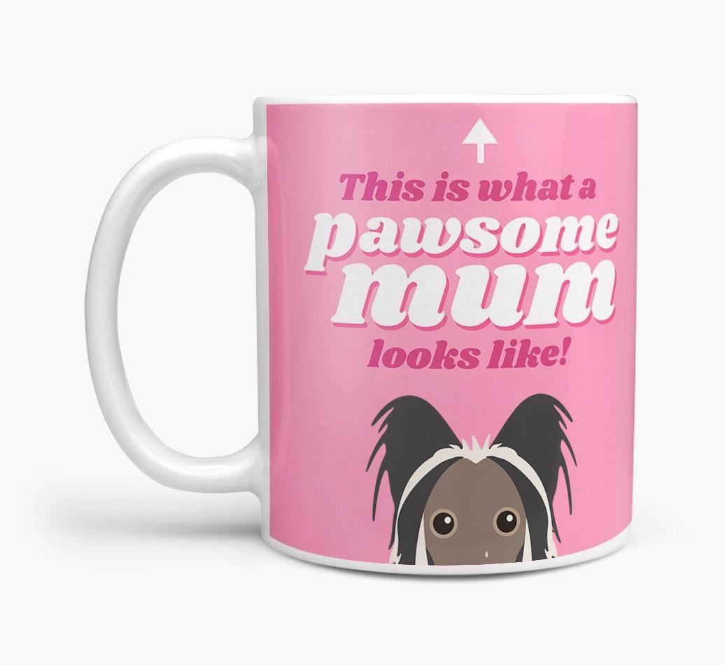 'Pawsome Dog Mum' - Personalised {breedFullName} Mug