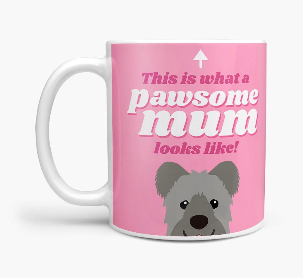 'Pawsome Dog Mum' - Personalised {breedFullName} Mug