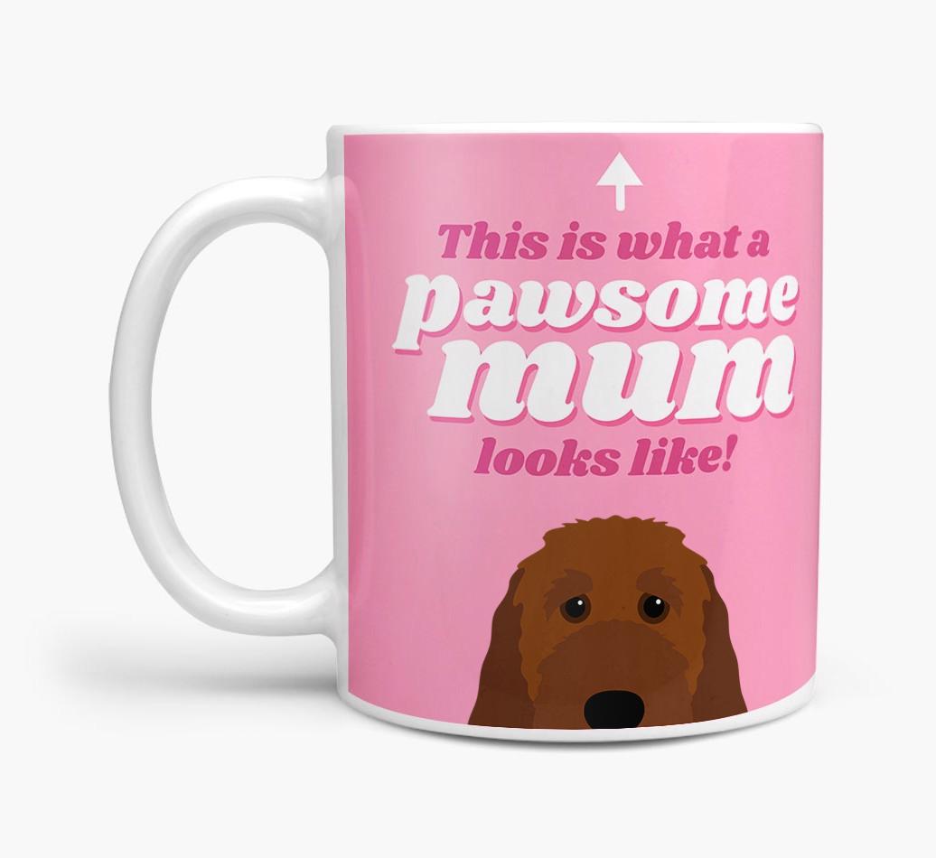 'Pawsome Dog Mum' - Personalised {breedFullName} Mug