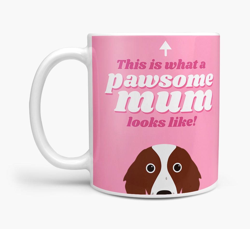 'Pawsome Dog Mum' - Personalised {breedFullName} Mug