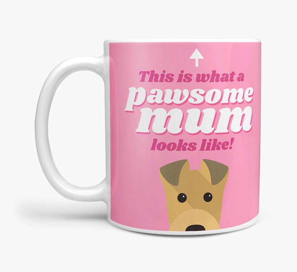 'Pawsome Dog Mum' - Personalised {breedFullName} Mug