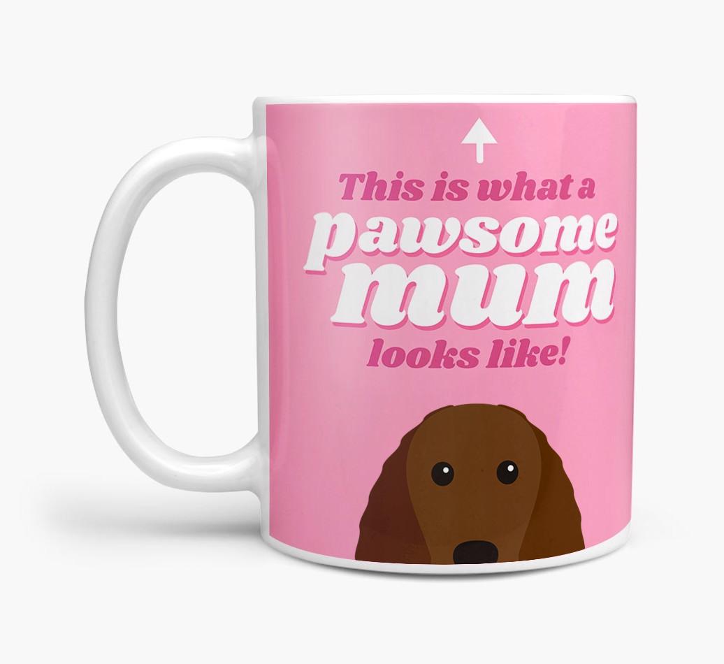'Pawsome Dog Mum' - Personalised {breedFullName} Mug
