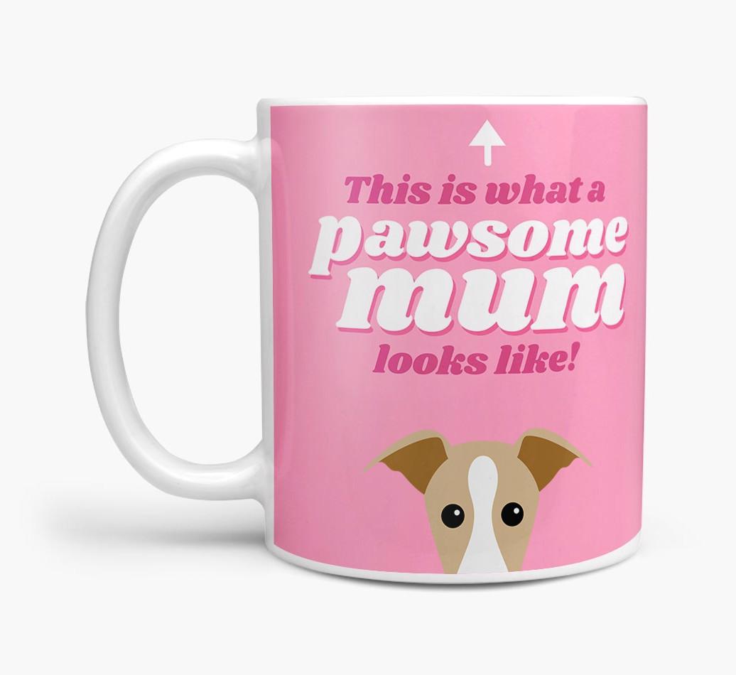 'Pawsome Dog Mum' - Personalised {breedFullName} Mug