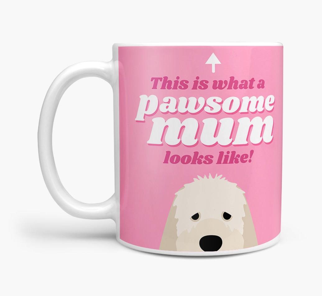 'Pawsome Dog Mum' - Personalised {breedFullName} Mug