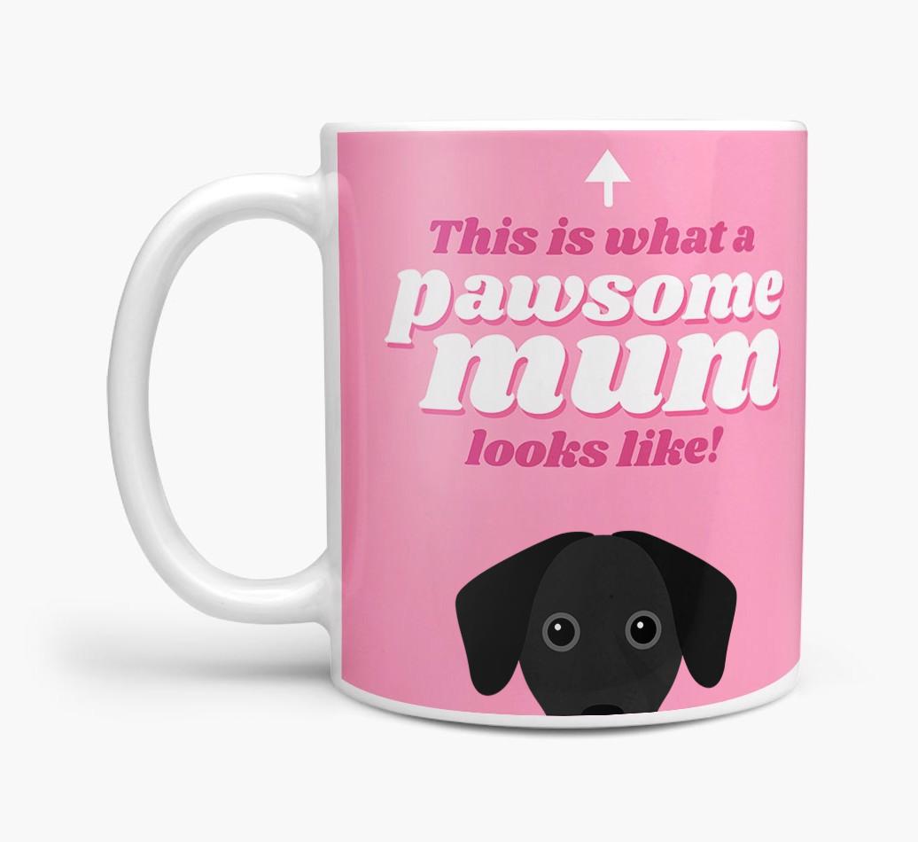 'Pawsome Dog Mum' - Personalised {breedFullName} Mug
