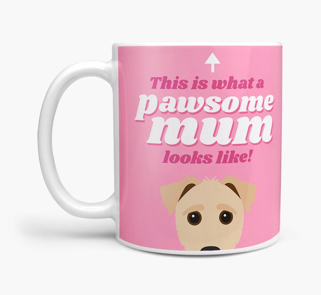 'Pawsome Dog Mum' - Personalised {breedFullName} Mug