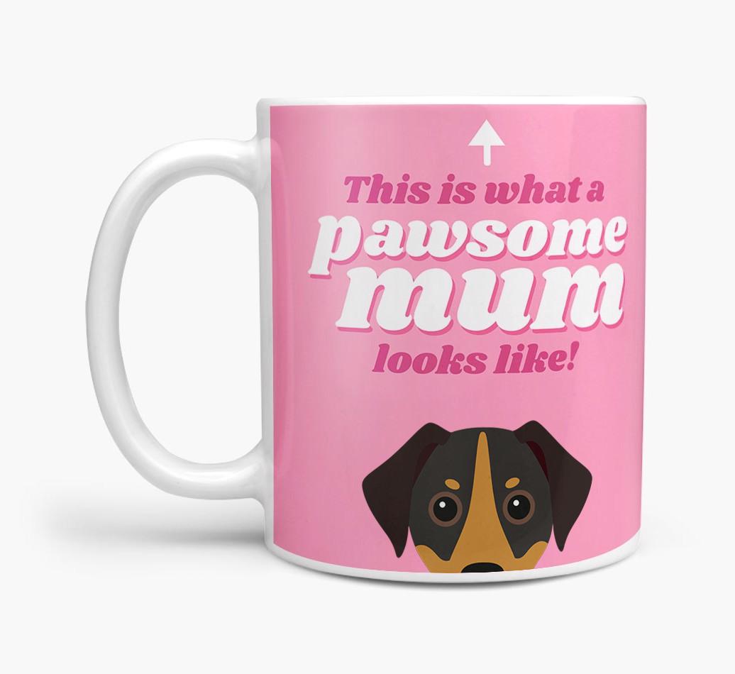 'Pawsome Dog Mum' - Personalised {breedFullName} Mug