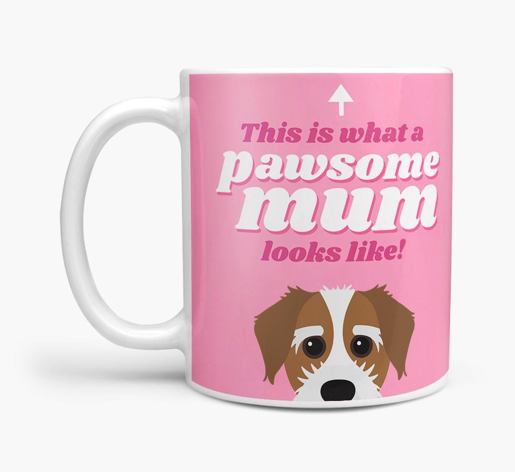 'Pawsome Dog Mum' - Personalised {breedFullName} Mug