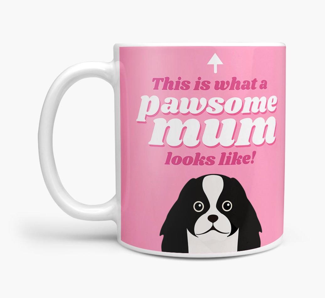 'Pawsome Dog Mum' - Personalised {breedFullName} Mug