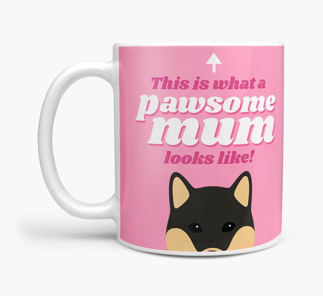 'Pawsome Dog Mum' - Personalised {breedFullName} Mug