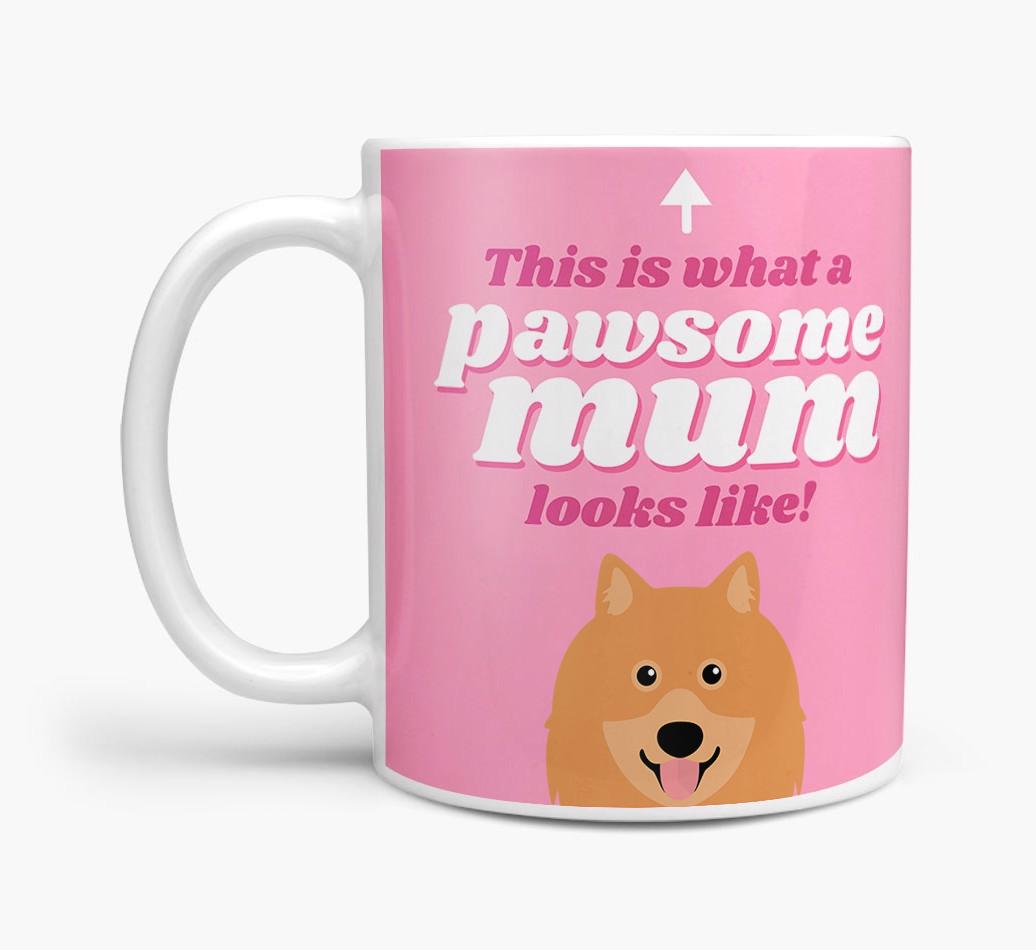 'Pawsome Dog Mum' - Personalised {breedFullName} Mug