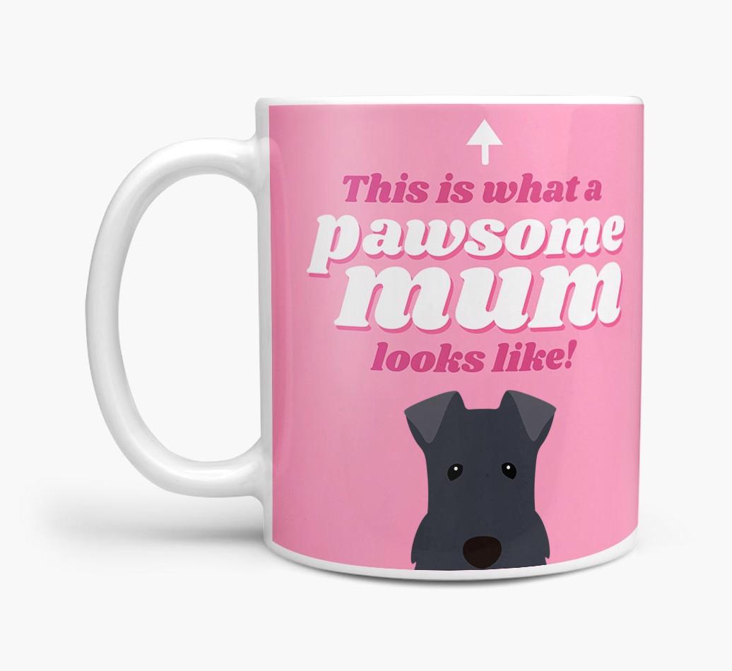 'Pawsome Dog Mum' - Personalised {breedFullName} Mug