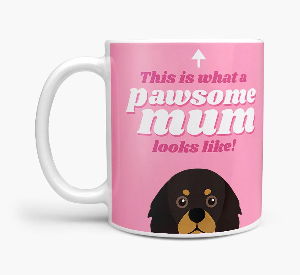 'Pawsome Dog Mum' - Personalised {breedFullName} Mug