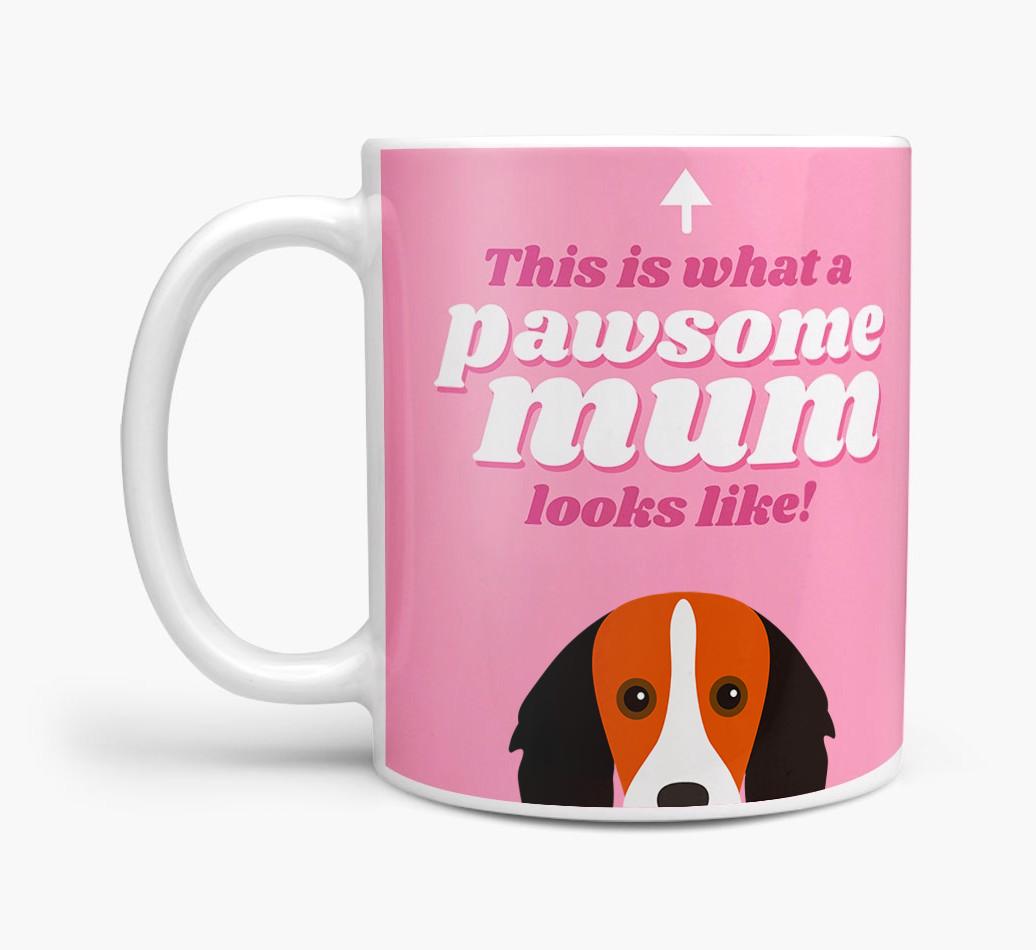 'Pawsome Dog Mum' - Personalised {breedFullName} Mug