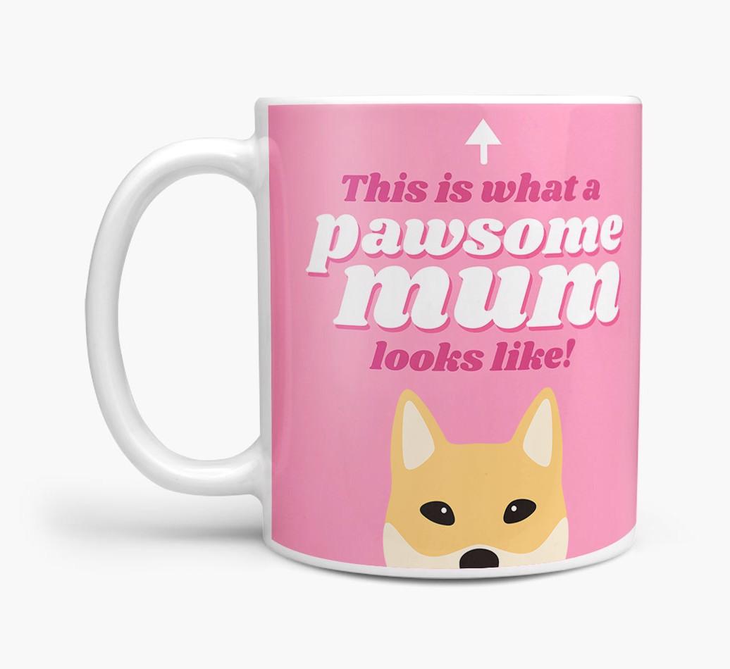 'Pawsome Dog Mum' - Personalised {breedFullName} Mug
