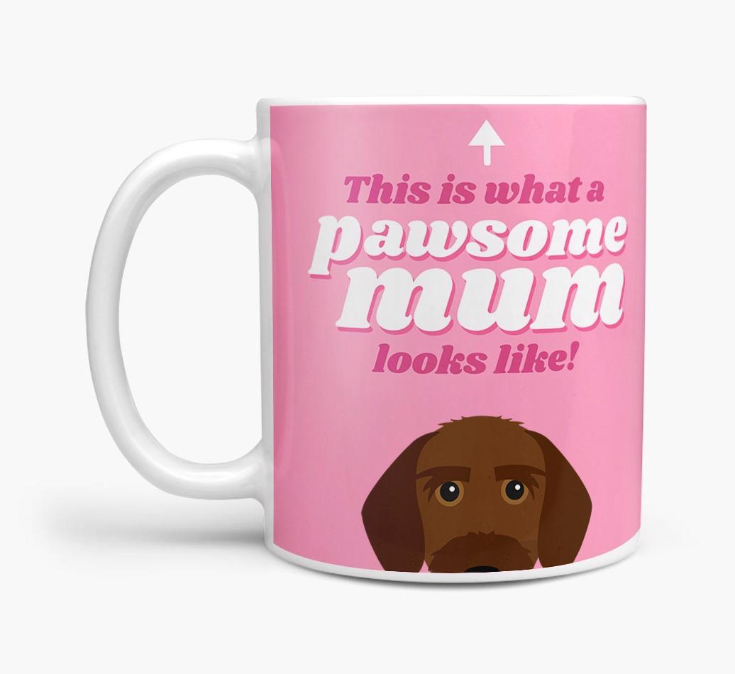 'Pawsome Dog Mum' - Personalised {breedFullName} Mug