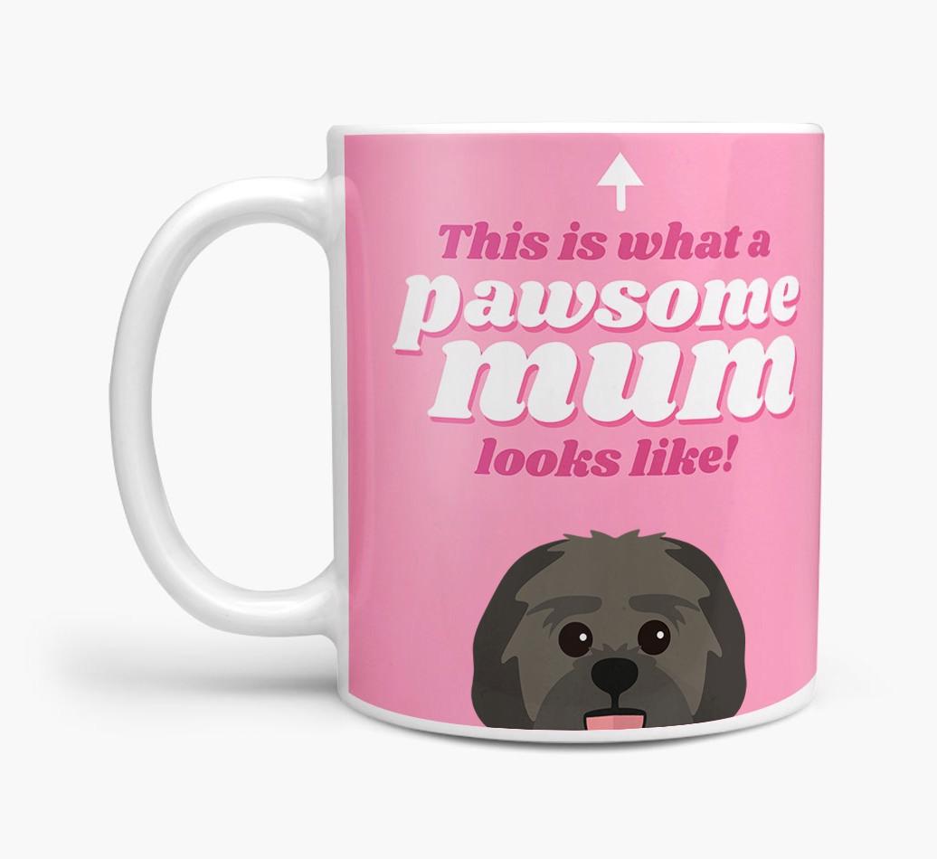 'Pawsome Dog Mum' - Personalised {breedFullName} Mug