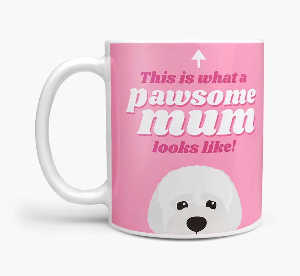 'Pawsome Dog Mum' - Personalised {breedFullName} Mug