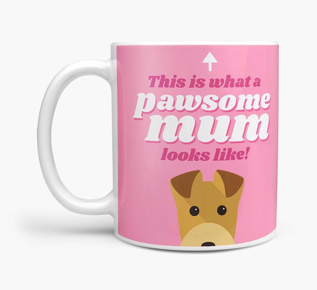 'Pawsome Dog Mum' - Personalised {breedFullName} Mug