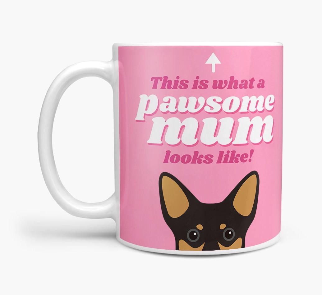 'Pawsome Dog Mum' - Personalised {breedFullName} Mug