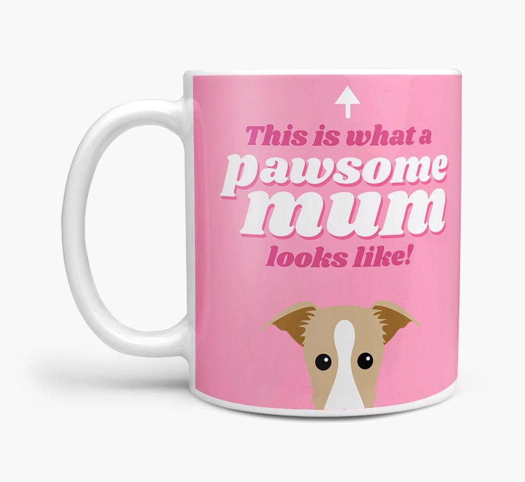 'Pawsome Dog Mum' - Personalised {breedFullName} Mug