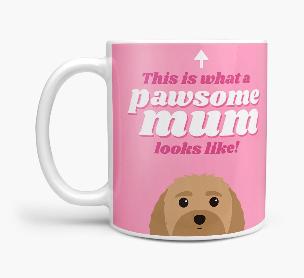 'Pawsome Dog Mum' - Personalised {breedFullName} Mug