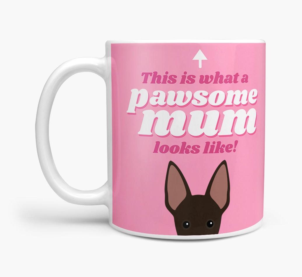 'Pawsome Dog Mum' - Personalised {breedFullName} Mug