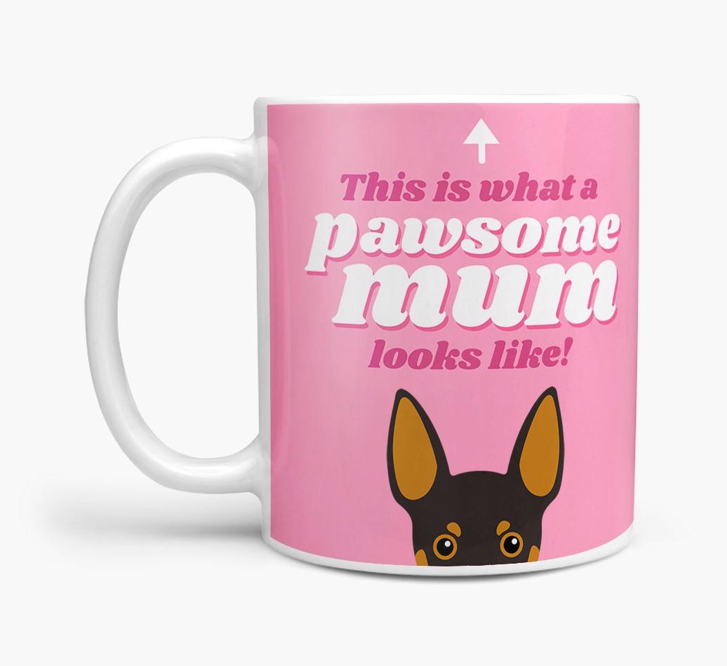 'Pawsome Dog Mum' - Personalised {breedFullName} Mug
