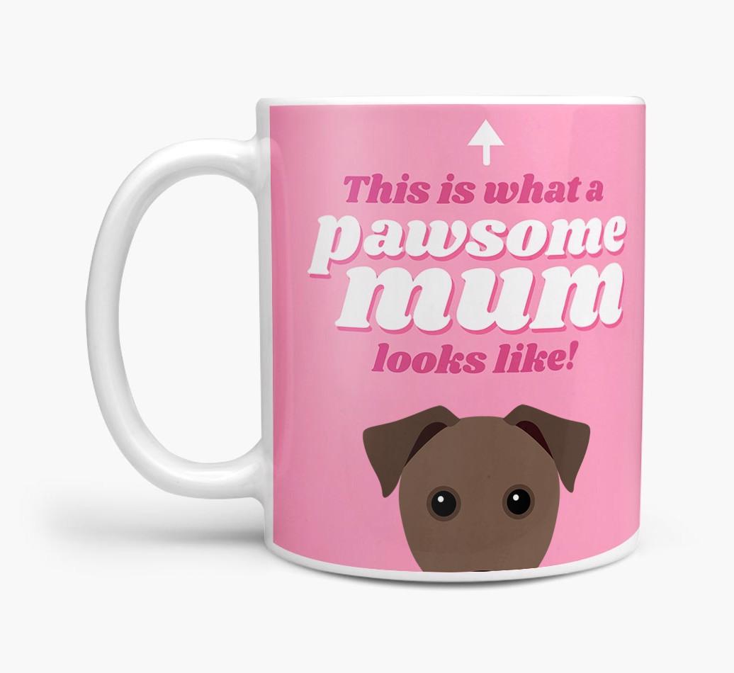 'Pawsome Dog Mum' - Personalised {breedFullName} Mug