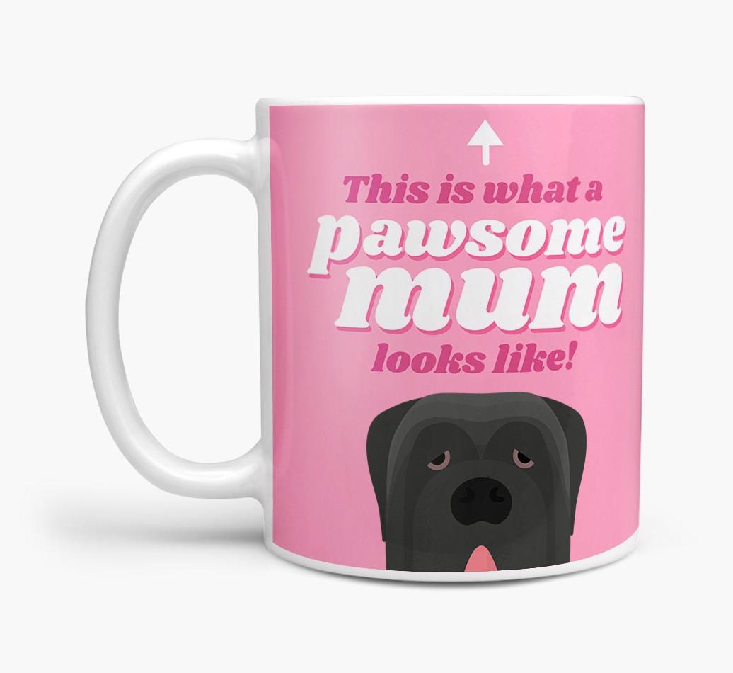 'Pawsome Dog Mum' - Personalised {breedFullName} Mug