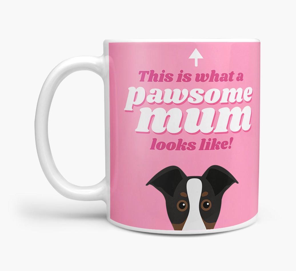 'Pawsome Dog Mum' - Personalised {breedFullName} Mug