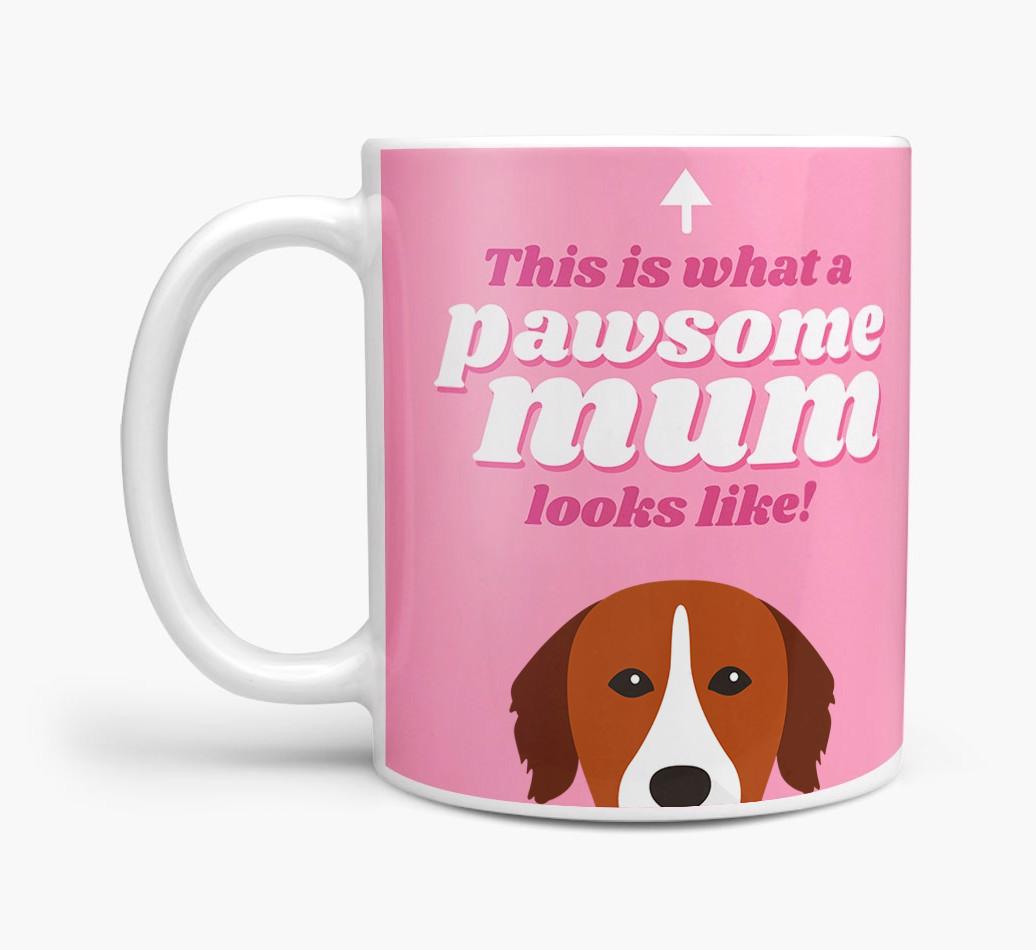 'Pawsome Dog Mum' - Personalised {breedFullName} Mug