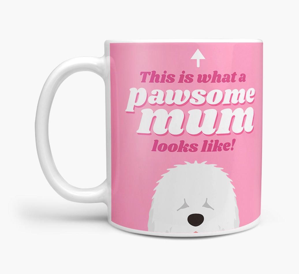 'Pawsome Dog Mum' - Personalised {breedFullName} Mug