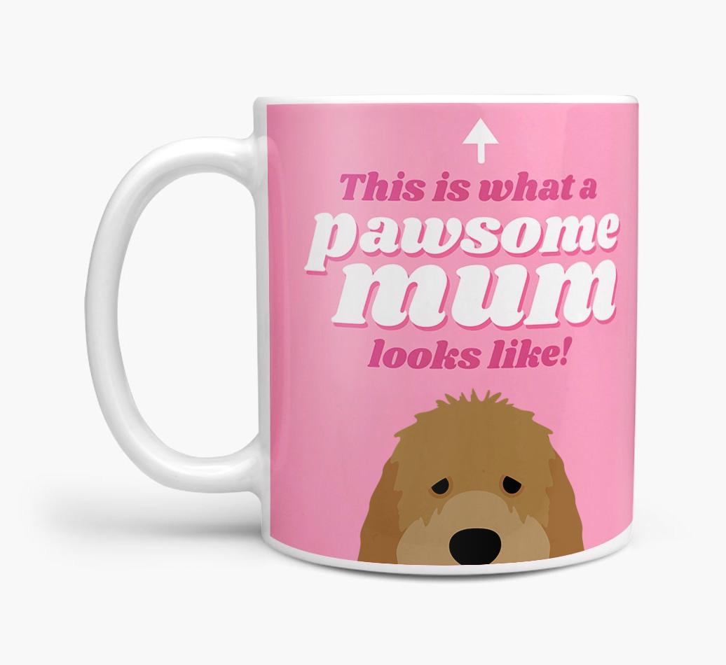 'Pawsome Dog Mum' - Personalised {breedFullName} Mug