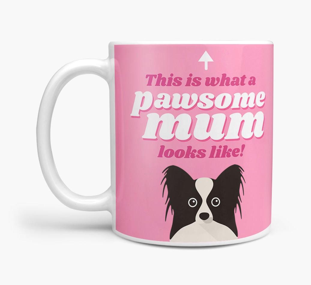 'Pawsome Dog Mum' - Personalised {breedFullName} Mug