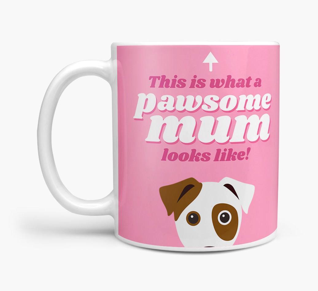 'Pawsome Dog Mum' - Personalised {breedFullName} Mug