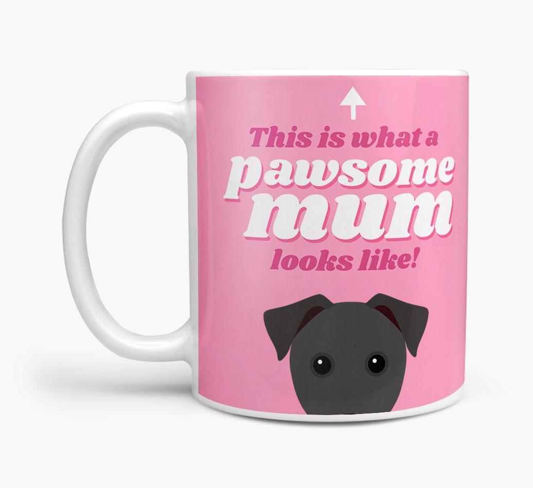 'Pawsome Dog Mum' - Personalised {breedFullName} Mug
