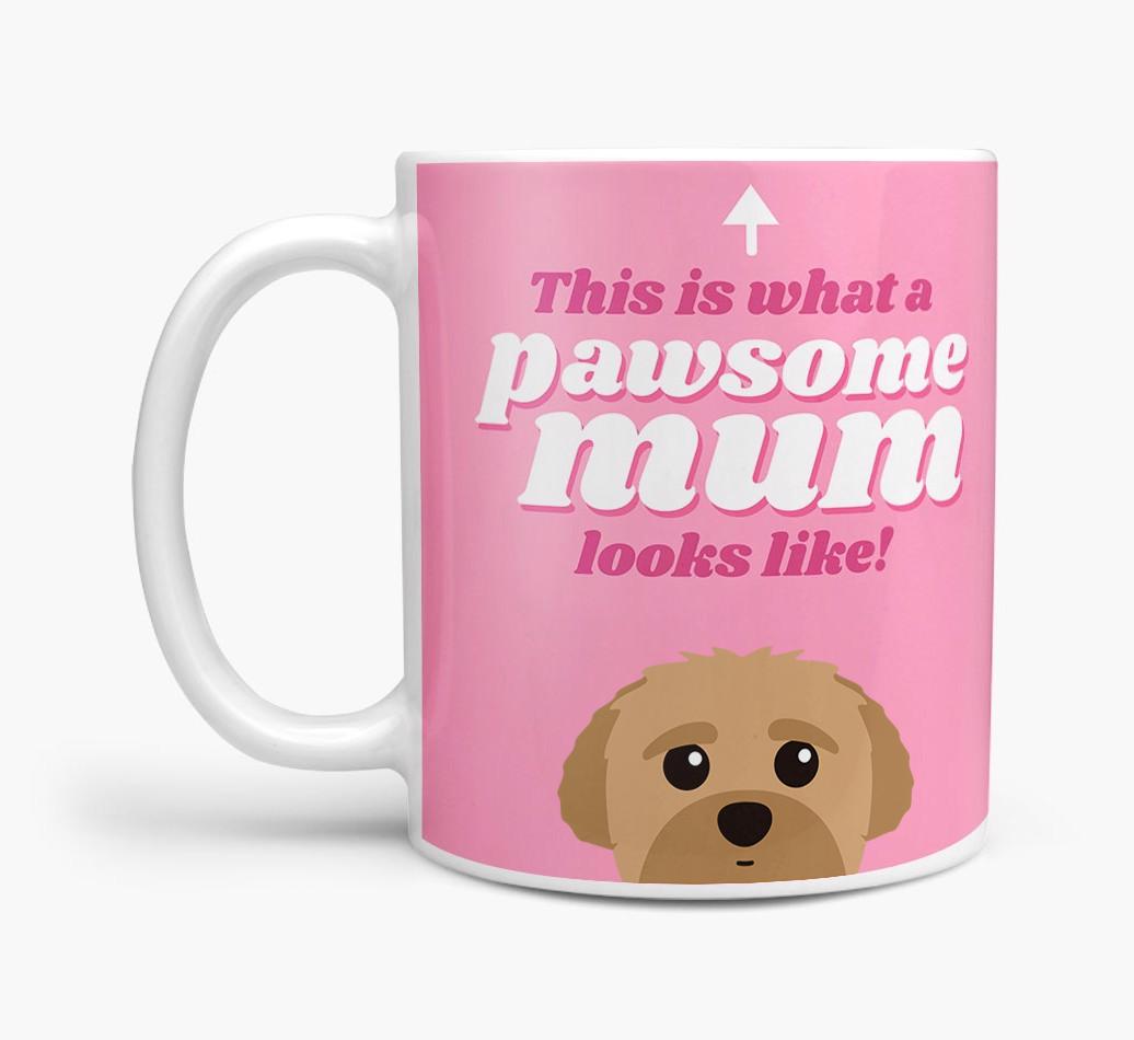 'Pawsome Dog Mum' - Personalised {breedFullName} Mug